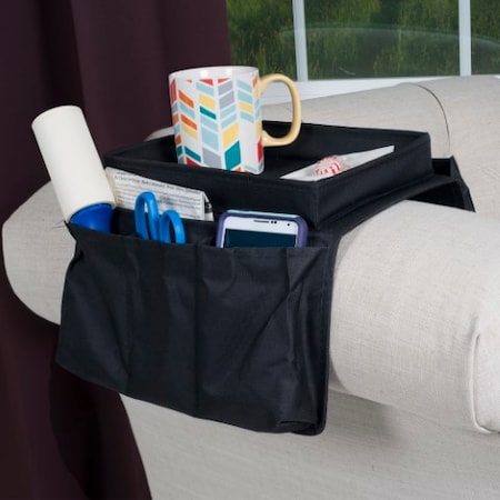 Hastings Home 6 Pocket Arm Rest Organizer with Table-Top 959230OMR